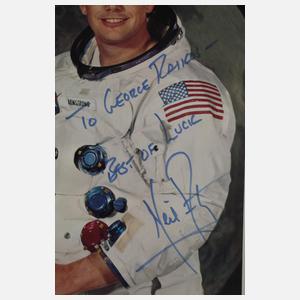 Neil Armstrong, Foto mit Autograph
