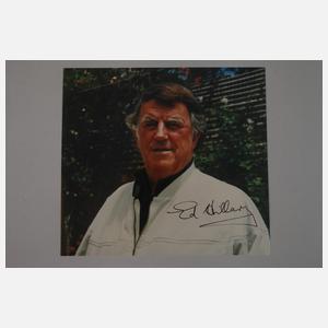 Edmund Hillary,  Foto mit Autograph