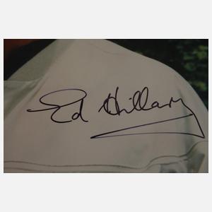 Edmund Hillary,  Foto mit Autograph