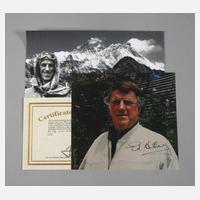 Edmund Hillary,  Foto mit Autograph111