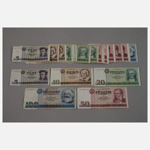 Konvolut Münzen und Scheine DDR