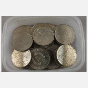 Konvolut Münzen und Scheine DDR