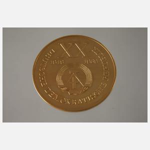 Goldmedaille 20 Jahre DDR