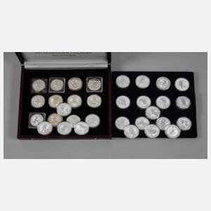 Satz Silbermünzen Australien