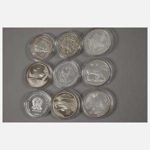 Konvolut Silbermünzen
