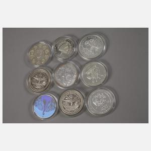 Konvolut Silbermünzen