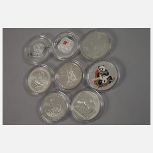 Konvolut Silbermünzen