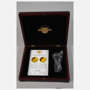 Satz "Die kleinsten Goldmünzen der Welt"