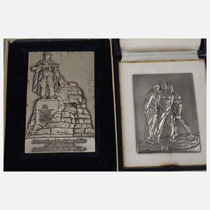 Konvolut Plaketten von Denkmälern