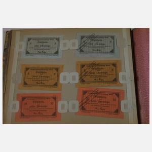 Sammlung Notgeldscheine