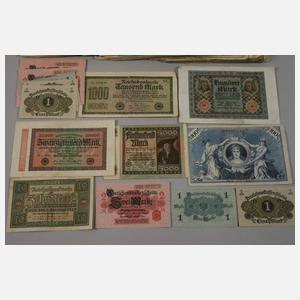 Konvolut alte Geldscheine