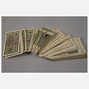 Konvolut alte Geldscheine