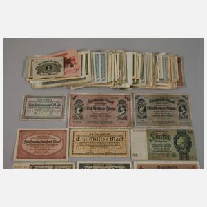 Konvolut alte Geldscheine