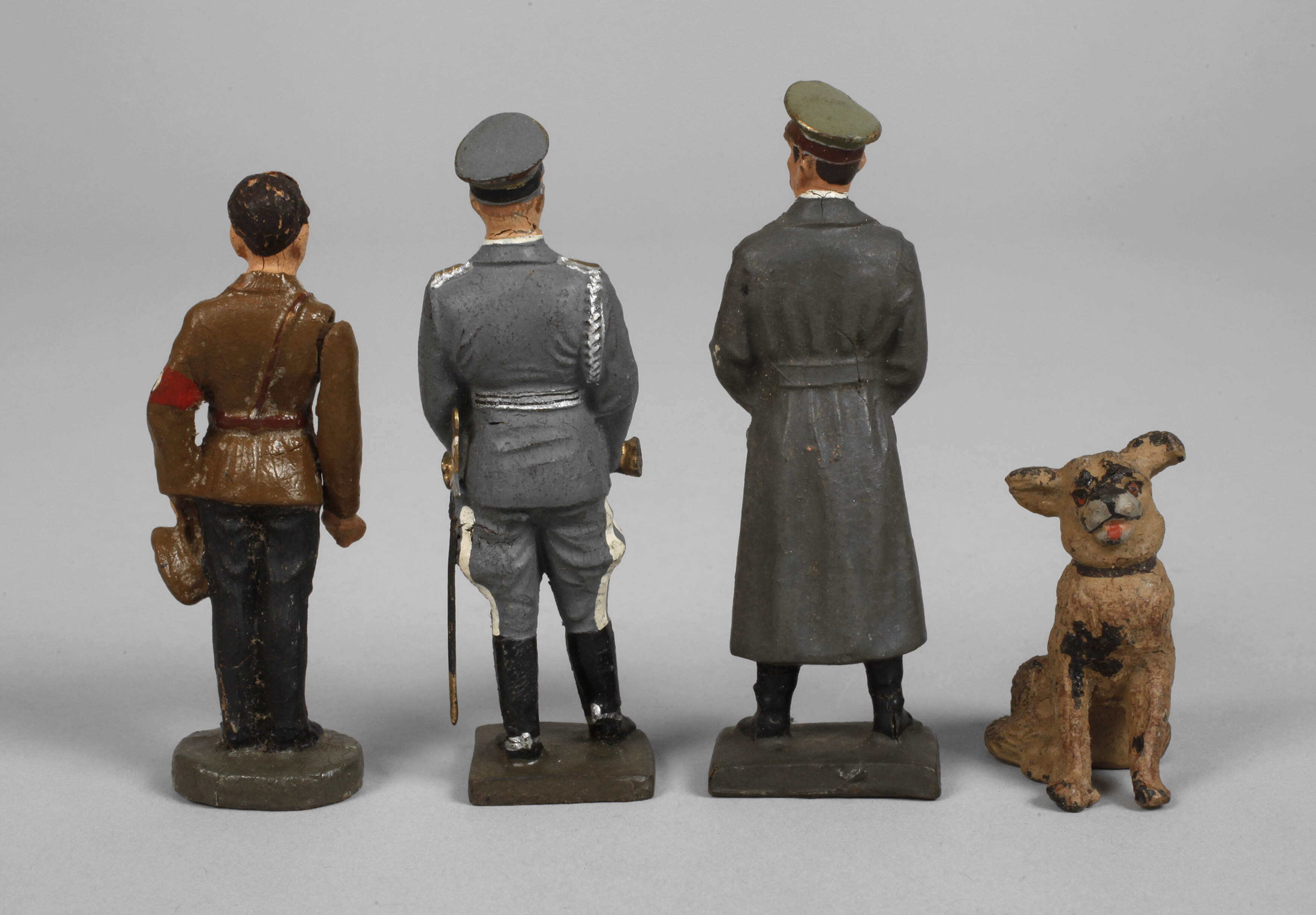 Lineol/Elastolin drei Massefiguren