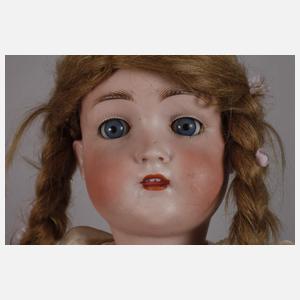 Hertel, Schwab & Co. große Porzellankopfpuppe