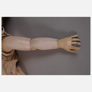 Hertel, Schwab & Co. große Porzellankopfpuppe
