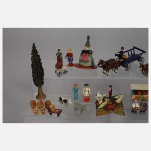 Kleine Sammlung Miniatur Spielzeug Erzgebirge