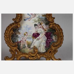 Wiener Emaille-Tischuhr