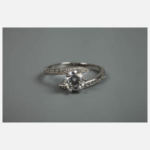 Damenring mit Steinbesatz