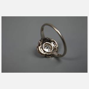 Diamantring Art déco