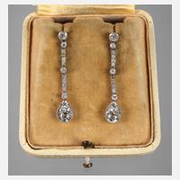 Paar prächtige Diamantohrhänger111