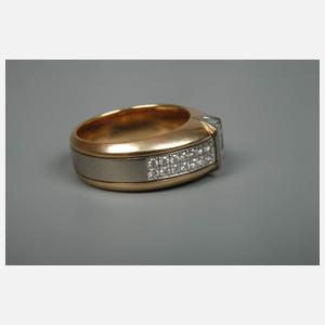 Damenring mit Diamantbesatz