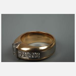 Damenring mit Diamantbesatz