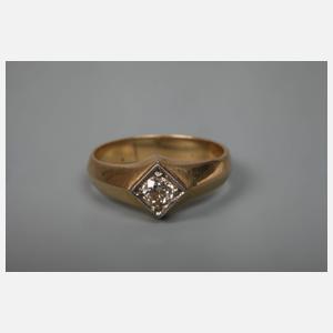 Herrenring mit Brillant