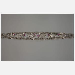 Armband mit Rubinen