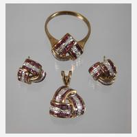 Schmuckset mit Rubinen111
