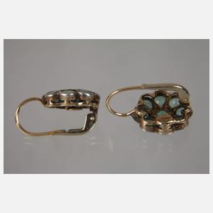 Historische Ohrringe mit Smaragden