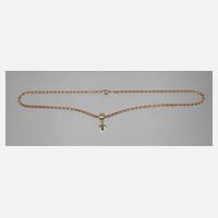 Smaragdanhänger an massiver Kette111