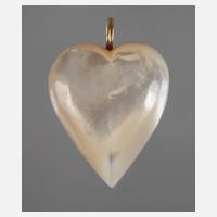 Goldanhänger mit Perlmuttherz111