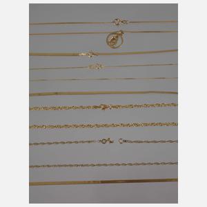 Konvolut Goldschmuck