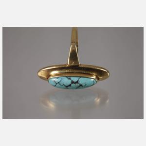 Zwei Damenringe mit Türkisen