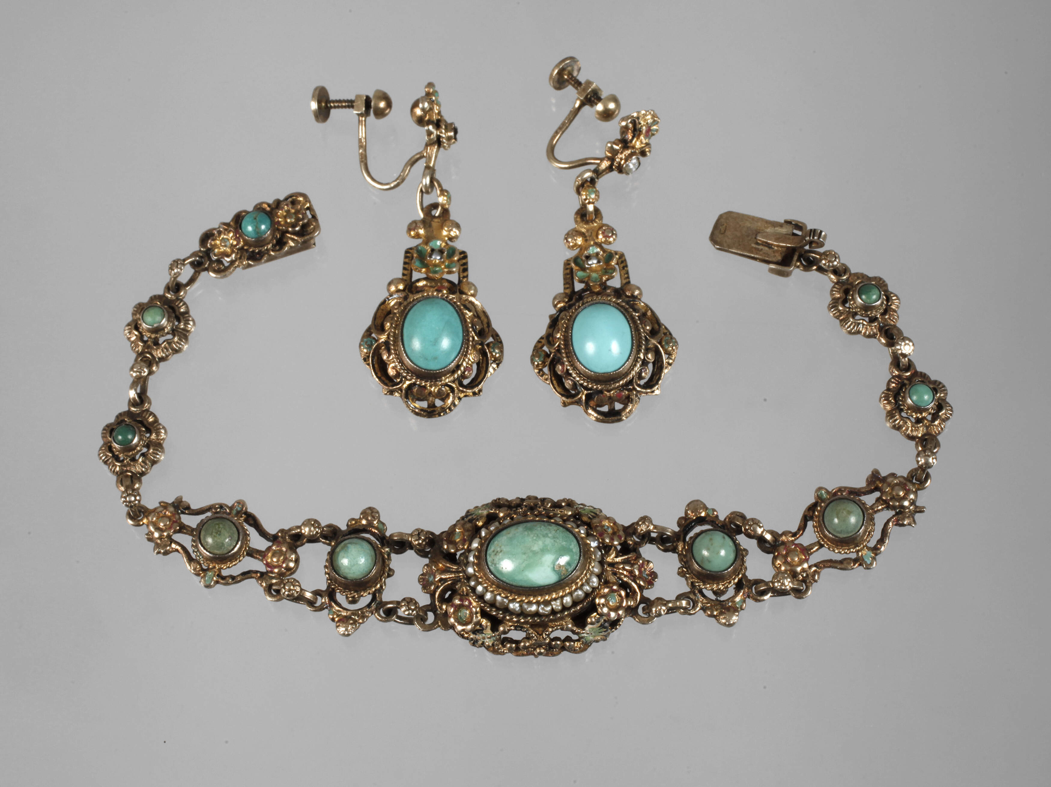 Schmuckset mit Türkisen