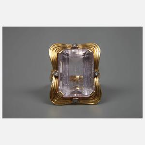 Damenring mit Steinbesatz