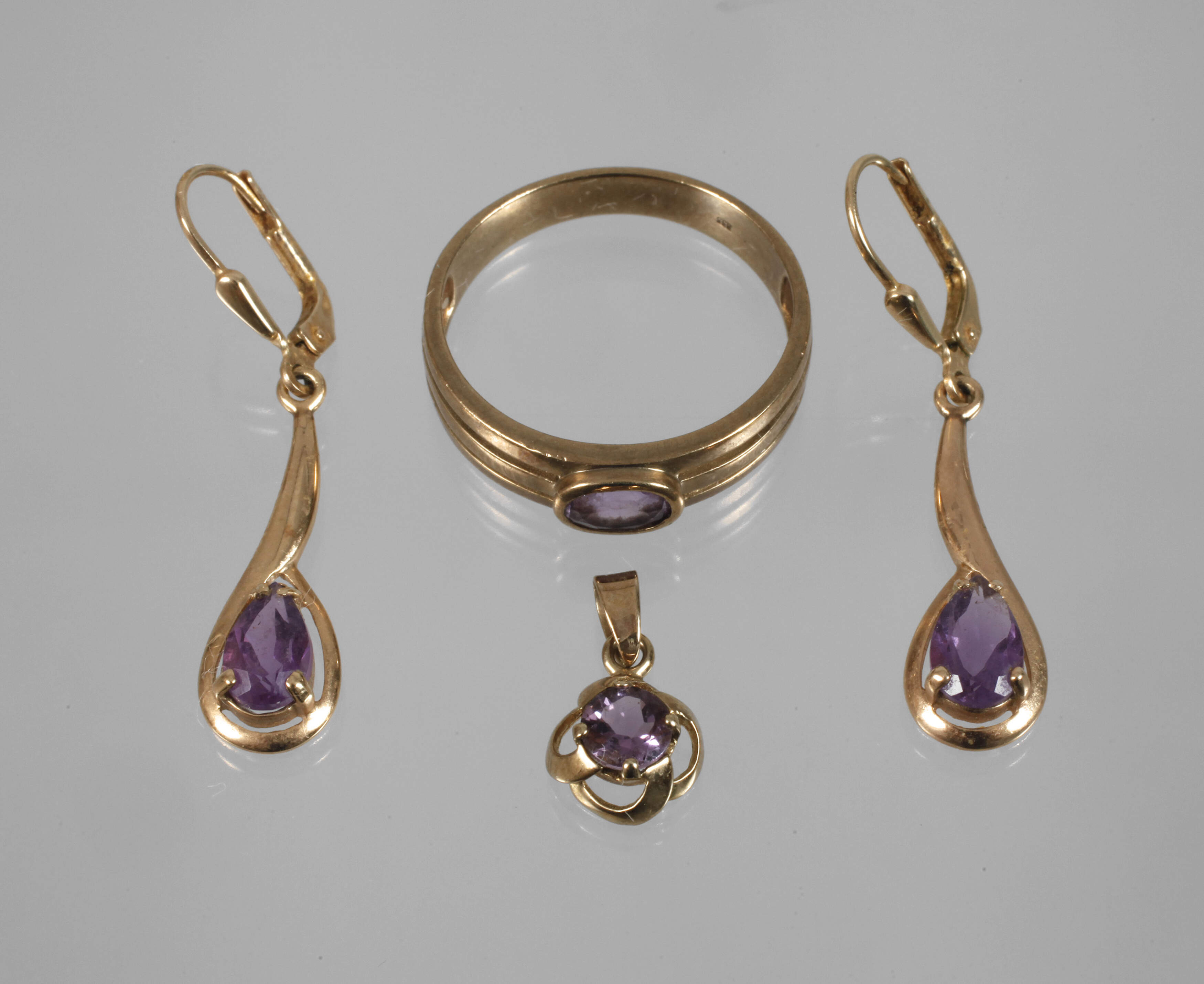 Konvolut Schmuck mit Amethyst