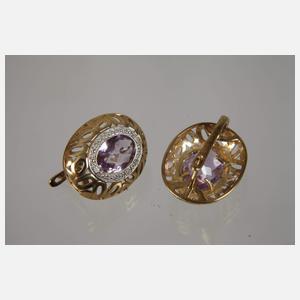 Schmuckset mit Amethysten