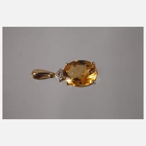 Anhänger mit Citrin