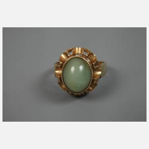 Damenring mit Jade