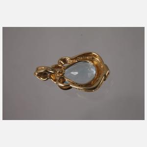 Anhänger mit Blautopas