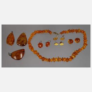 Konvolut Bernsteinschmuck