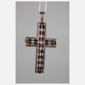 Großer Kreuzanhänger mit Granaten