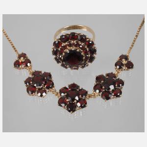 Schmuckset mit Granaten