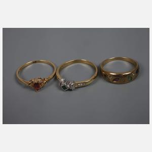Konvolut Damenringe