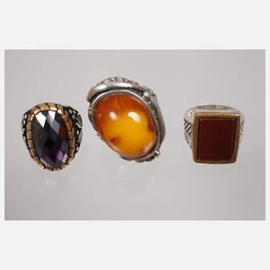 Konvolut Silberringe