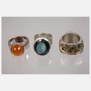 Konvolut Silberringe