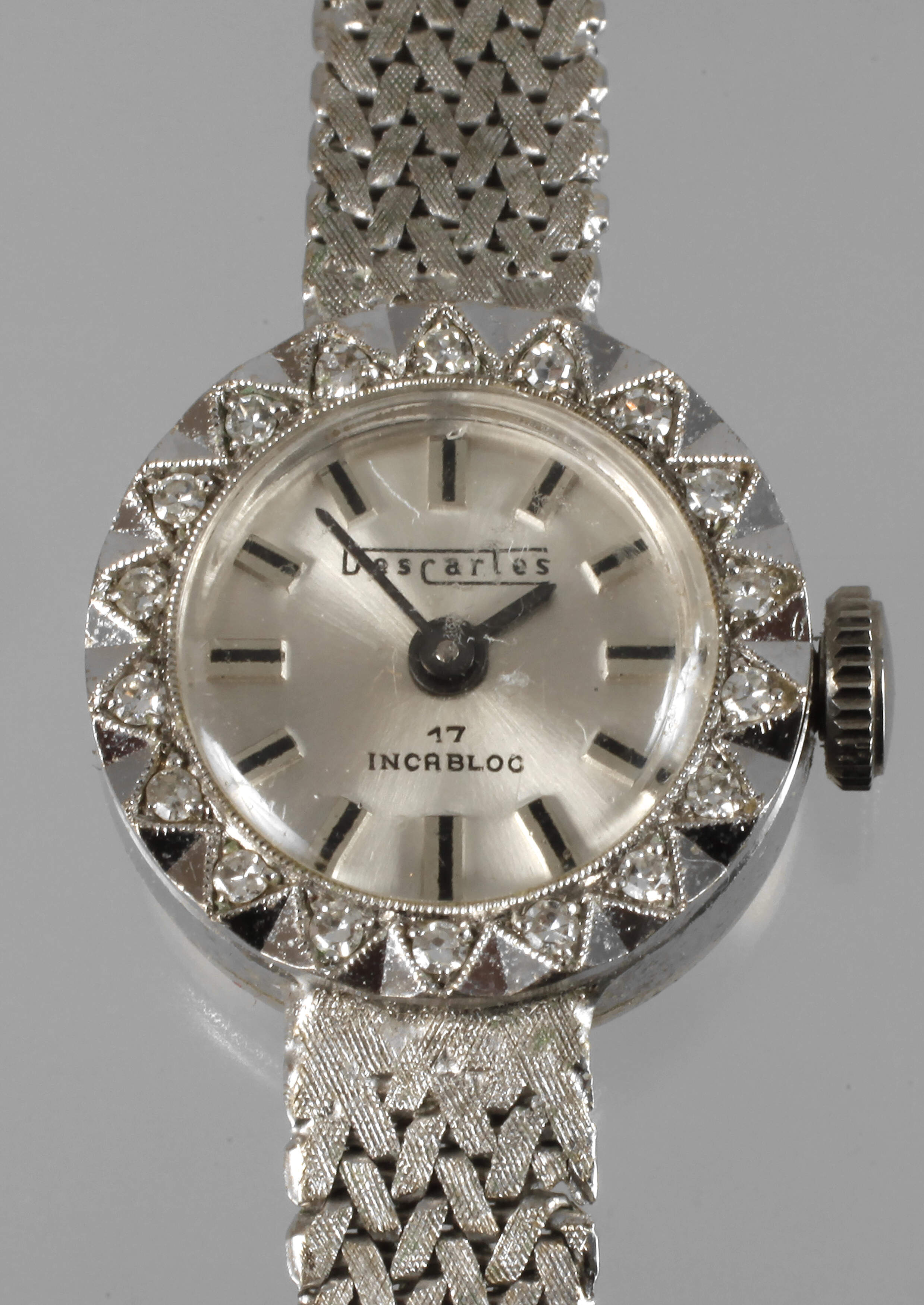Descarles, Damenarmbanduhr mit Diamanten