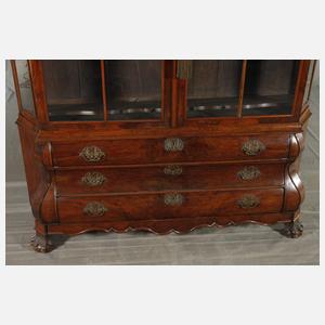 Große barocke Aufsatzvitrine